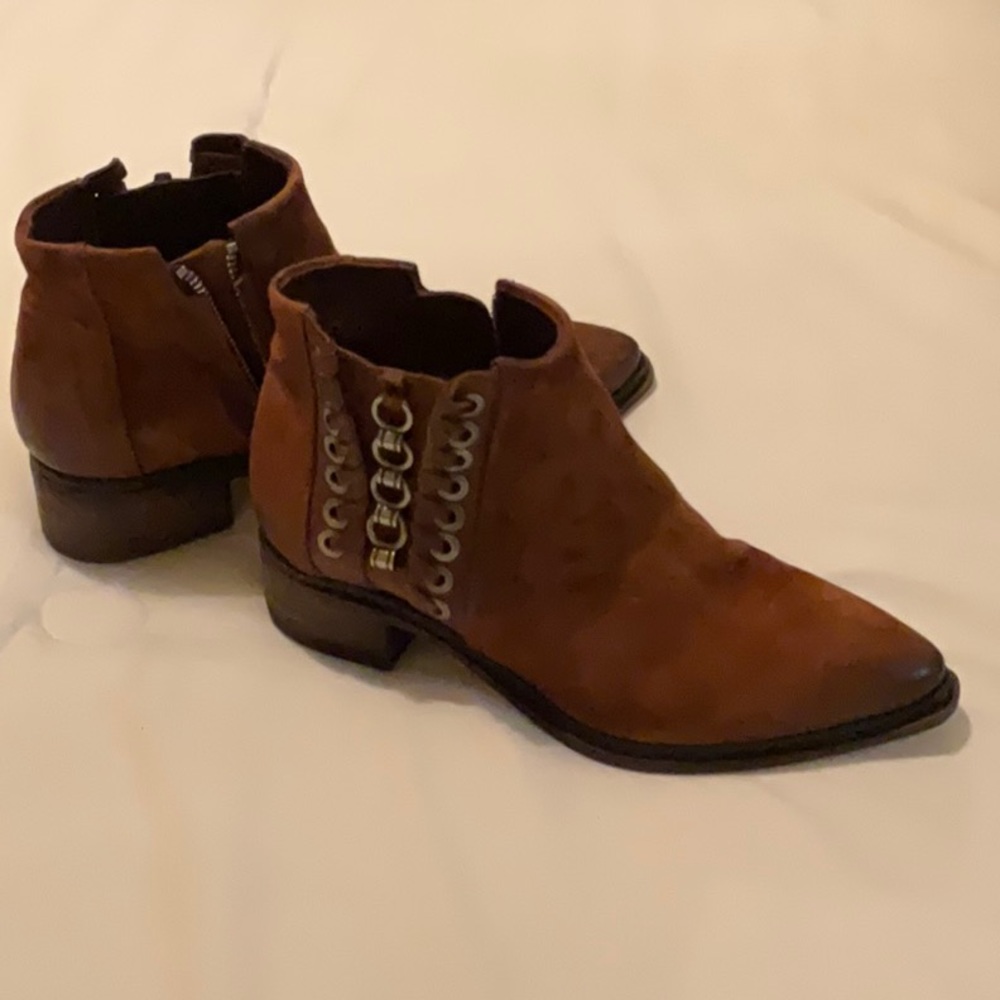AS98 brown booties, size 39 (8-8.5)